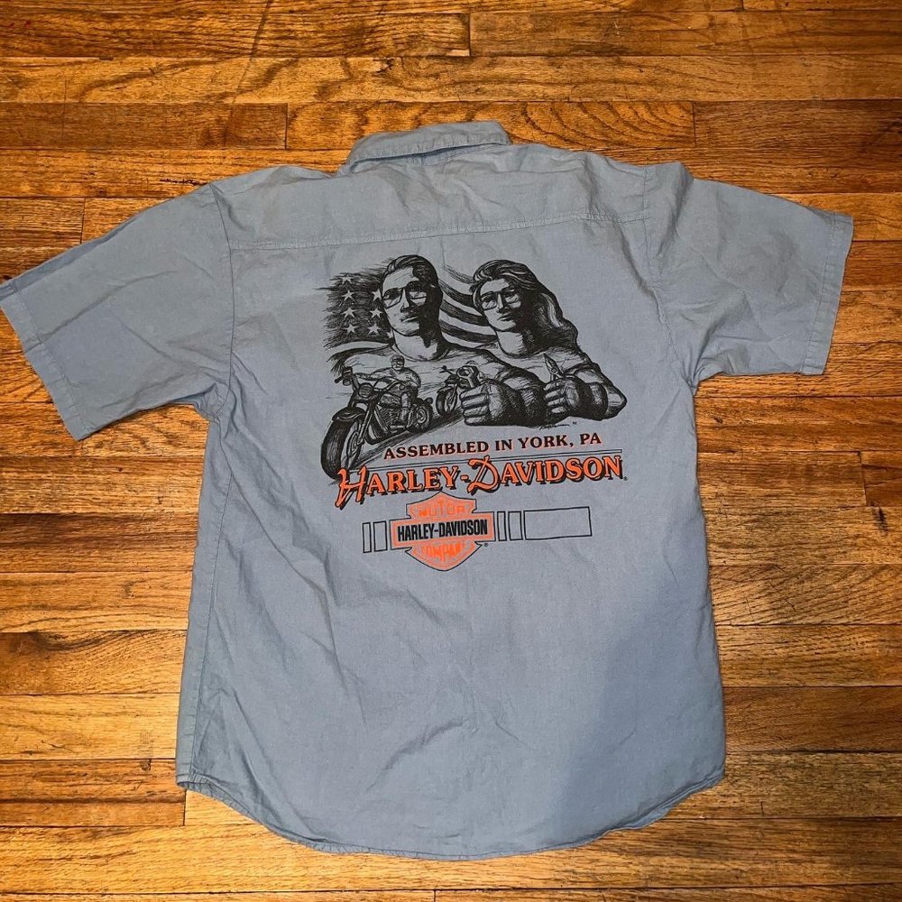 1995 Harley Davison York PA assembly plant button down